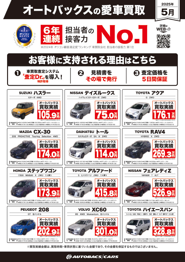 買取り強化車両